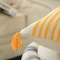 Deerlux 16" Handwoven Cotton Throw Pillow Cover with Striped Lines, Yellow QI004310.YL - alternate 6